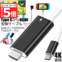 ★エントリーでP5倍★Switch ドック HDMI 変換ケーブル Type C USB C スイッチ ドック 交換ケーブル 4K 1080P解像度 HD変換 ...
