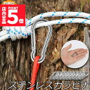 ★P5倍 スーパーセール★カラビナ 304ステンレス スプリングフック アウトドア ステンレス製 旅行 用品 釣り トレッキング カラビナステンレス 軽量 落下防止