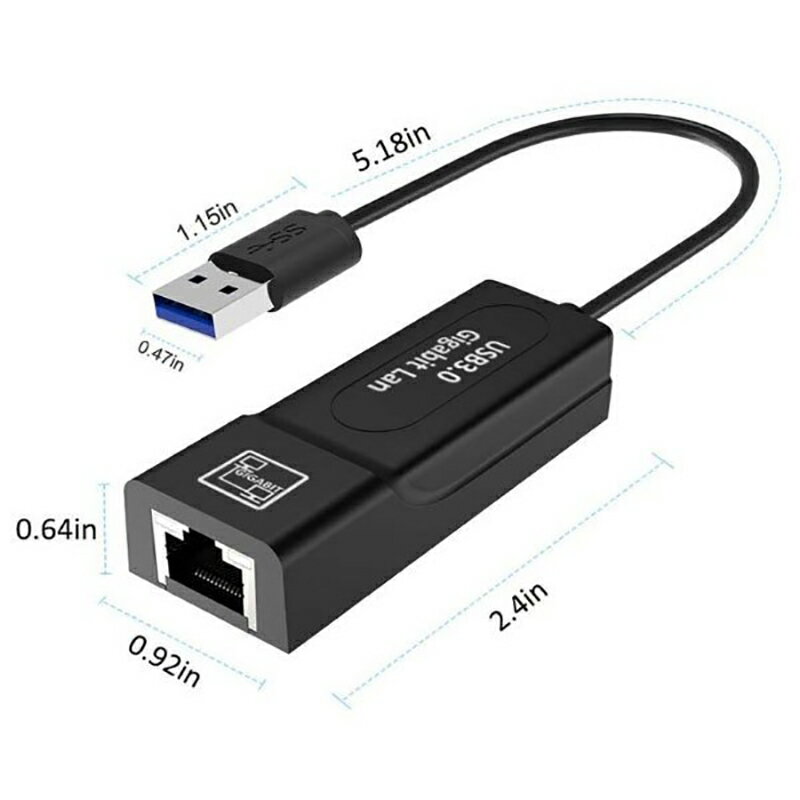 USB3.0有線LANアダプター1000MbpsUSBToRJ45高速有線Windows10MacOSXLinuxNintendoSwitchWiiMacbook