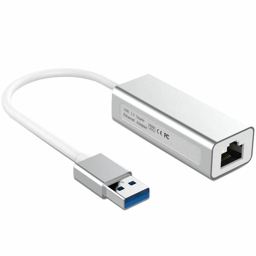 USB3.0 LAN 変換アダプター 有線LANアダプター 1000Mbps イーサネット USB3.0対応 ギガビット 高速転送 RJ45 Giga LAN 変換アダプター アルミ Windows/Mac OS/Linux対応