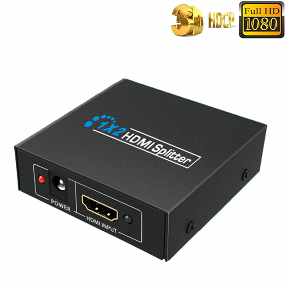 HDMI 分配器 1入力2出力 同時出力 1080P