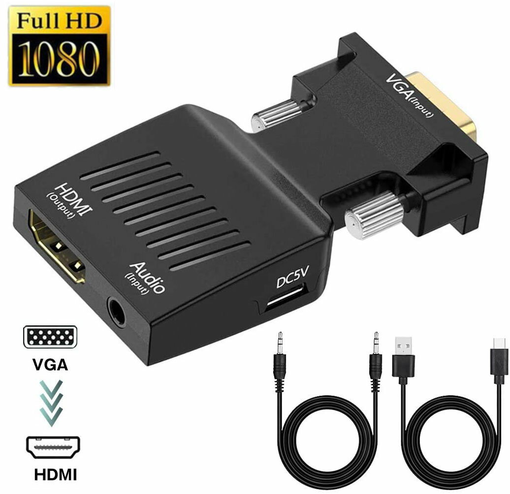 VGA to HDMI 変換 アダプター VGA to HDMI A