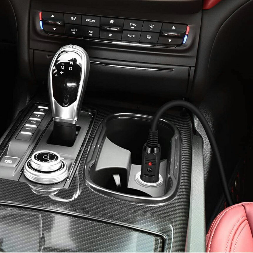12V/24V車用シガー延長ケーブルシガーソケット3Mシガーライター延長コード延長コードシガーアダプターDC電源延長プラグ急速充電ソケットLED通電ライト付き