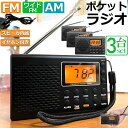 ポケット ラジオ 3台セット 防災 小型 おしゃれ ポータブルラジオ ポケットラジオ AM/FM ワイドFM 携帯ラジオ ミニーラジオ 防災ラジオ 高感度 小型 おすすめ DSP FM ラジオ AM ラジオ 時計 アラーム スリープ 大画面