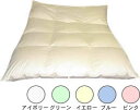 パルス・ポーランドホワイトグース93羽毛掛ふとんツインキルト /セミダブル
