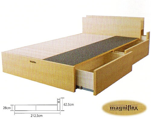 magniflex マニフレックス●マニボディエフワン・ヘッドボード付き／クィーンサイズ　正規輸入品　長期保証書付