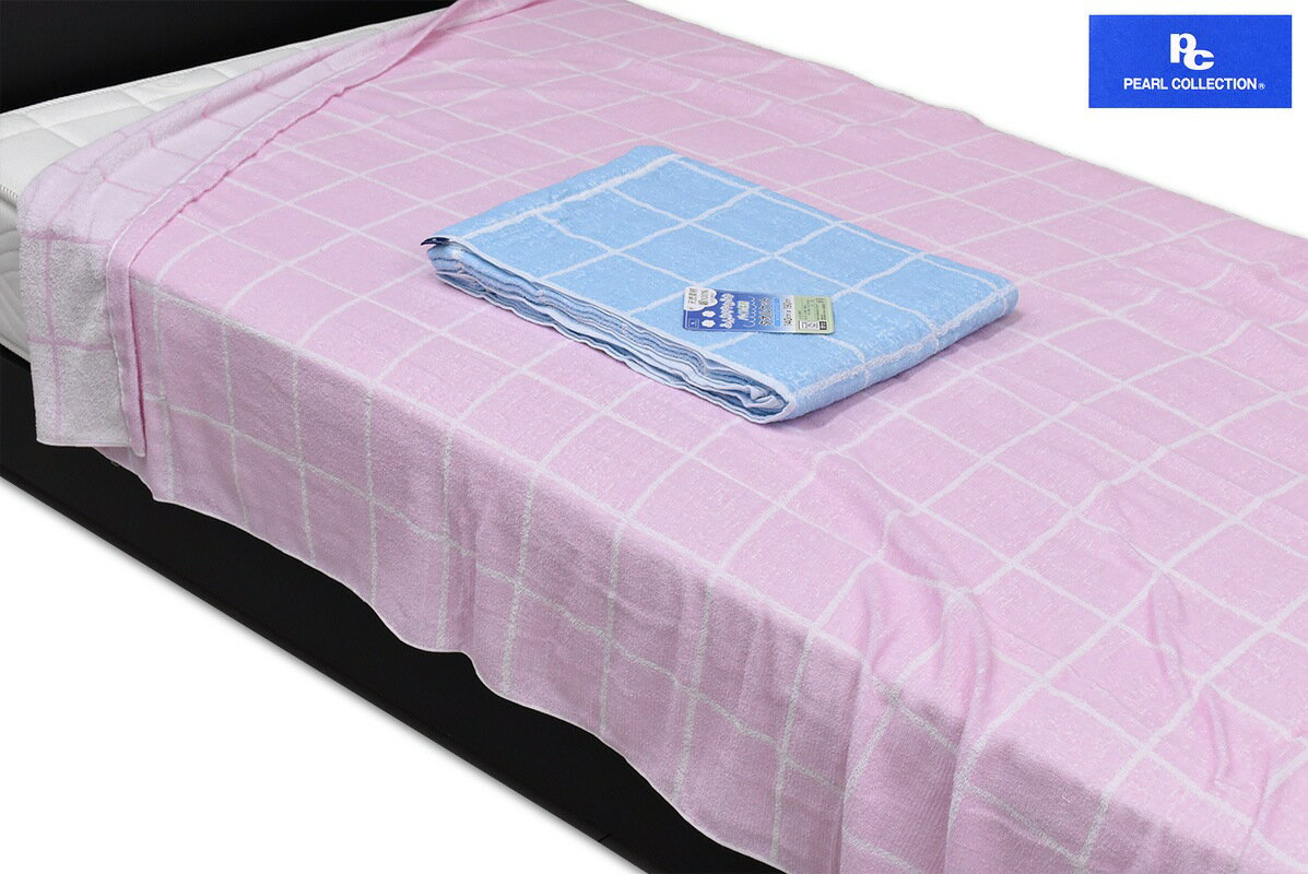 【P10倍 11/27 1:59迄】チェック：タオルケット98091 シングル パイル素材 綿100％