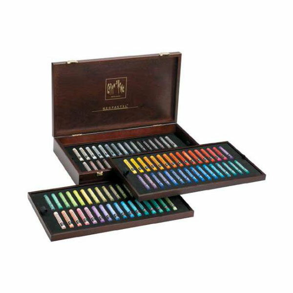 カランダッシュ　ネオパステル96色木箱セット