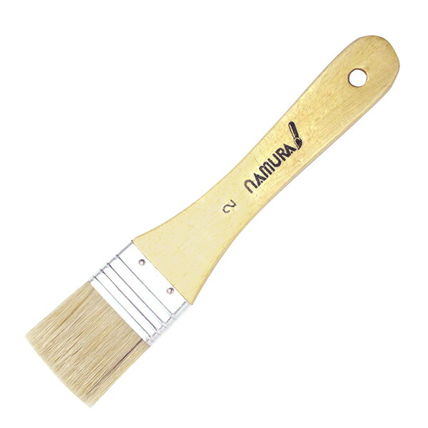 オイルカラーブラシNO.2 (中国製) 中国産ブタ毛