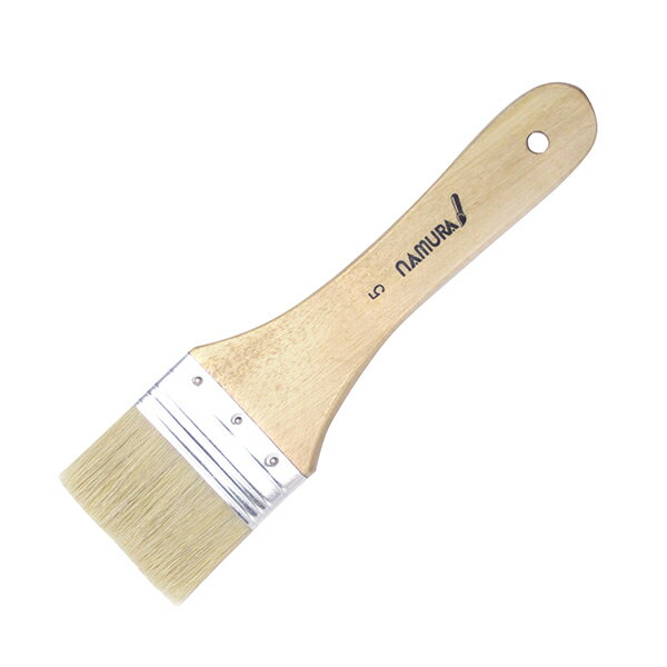 オイルカラーブラシNO.5 (中国製) 中国産ブタ毛