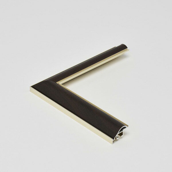 アルミ製デッサン額HVM オーク色フレーム（アクリル付） 小全紙