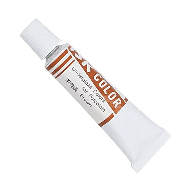 陶芸用品 下絵具／陶磁器用下絵具(チューブ入) 茶呉須 単色