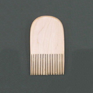 陶芸用品 道具／木櫛 ツゲ材 大