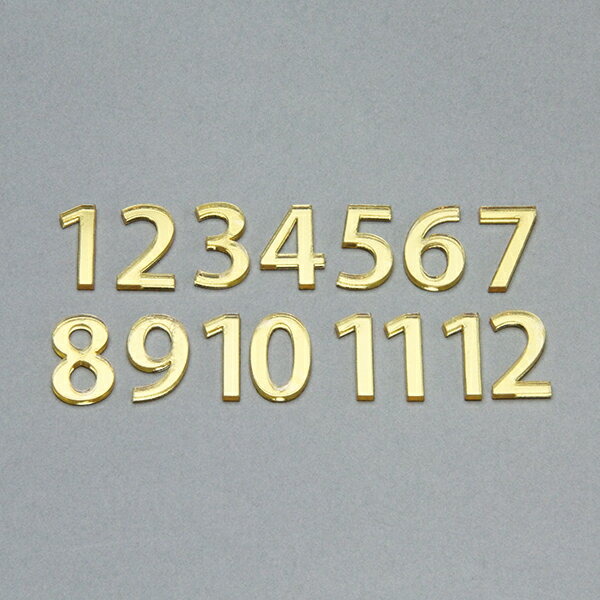 時計用文字符 アラビア数字 金（小）