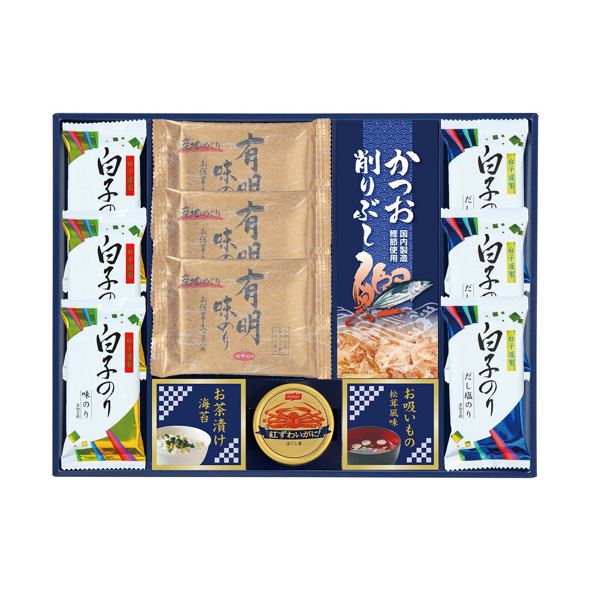 味之庵 白子のり＆永谷園 6435-50 ギフト プレゼント お礼 内祝い お祝い お返し 結婚内祝い 結婚祝い 引出物 引き出物 出産内祝い 出産祝い 快気内祝い 快気祝い 香典返し 退職祝い 新居祝い 引っ越し