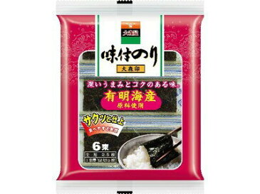 大森屋味付のりサクッと仕上12切5枚6束