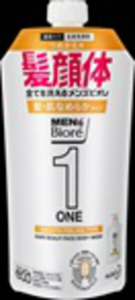 メンズビオレONEオールインワン全身洗浄料髪肌なめらかタイプ 詰替340ml