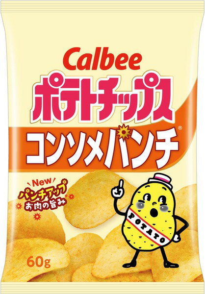 【12個セット】ポテトチップスコンソメパンチ（60g）