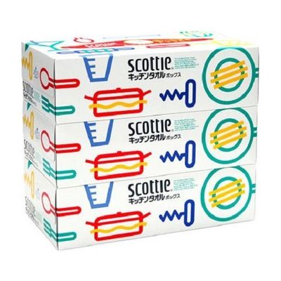 スコッティキッチンタオルBOX　　75組×3個入