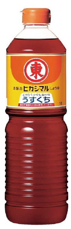 【15個セット】ヒガシマルうすくちしょうゆ　　1L