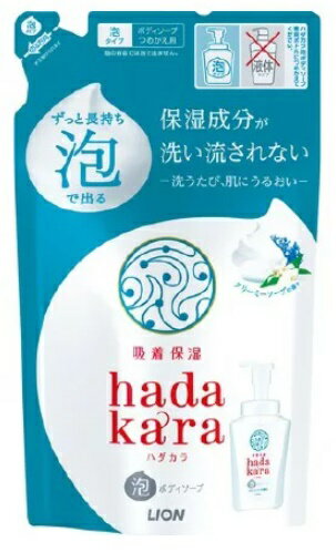 ハダカラボディソープ泡で出てくるタイプクリーミーソープの香り　　詰替440ml