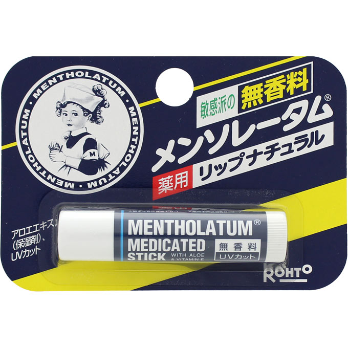 ネコポス送料200円商品/メンソレータム薬用リップナチュラル　　4.5g