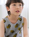 キッズ ライオン タンクトップ グレー メール便可 ■可愛い おしゃれ トップス 綿混 ストレッチ 韓国 子供服 女の子 男の子 可愛い おしゃれ 春夏 2歳 ...