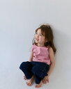 キッズ ハート刺繍 タンクトップ ピンク メール便可 ■可愛い おしゃれ トップス 綿混 ストレッチ 韓国 子供服 女の子 男の子 可愛い おしゃれ 春夏 2歳...