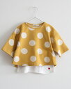 キッズ 半袖 Tシャツ ドット 水玉 イエロー メール便可 ■可愛い おしゃれ トップス 綿混 ストレッチ 韓国 子供服 女の子 男の子 可愛い おしゃれ 春夏 2歳 3歳 4歳 5歳 6歳 7歳 8歳 9歳 2才 3才 4才 5才 6才 7才 8才 9才
