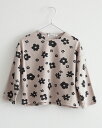 キッズ 長袖 ロング Tシャツ フラワー 花柄 モカブラウン メール便可 ■可愛い おしゃれ トップス 綿混 ストレッチ 韓国 子供服 女の子 男の子 可愛い おしゃれ 春夏 2歳 3歳 4歳 5歳 6歳 7歳 8歳 9歳 2才 3才 4才 5才 6才 7才 8才 9才