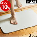 バスマット 珪藻土 【日本製 安心安全】【アスベスト未使用】【レビュー4800件超え】soil バスマット ライト 国産【ポイント10倍】ソイル イスルギ bathmat light 調湿 軽量モデル 薄い 丈夫 速乾 足ふきマット 結婚 新築 ギフト