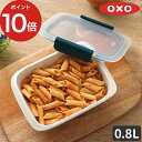 保存容器 密閉 お弁当箱 オクソーOXO オクソー プレップ＆ゴー コンテナ0.8L サラダ用お弁当箱 お弁当 作り置き スタッキング 中身が見える 冷蔵 冷凍 キムチ 漬物 ダイエット おしゃれ レンジ対応 サラダ 食洗機対応 食洗機 洗いやすい 液漏れ 海苔 【ポイント10倍】