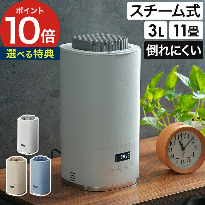 加湿器 スチーム式 スチーム式加湿器 【特典付き ポイント1