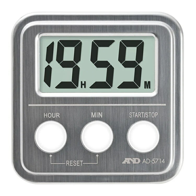 A&D AD-5714 20時間タイマー 長時間 コンパクト 小型 携帯 堅牢