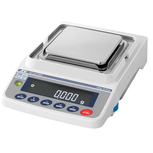 A&D GX-603AWP 防塵防水電子天びん ひょう量:620g 目量:0.001g 分銅内蔵型
