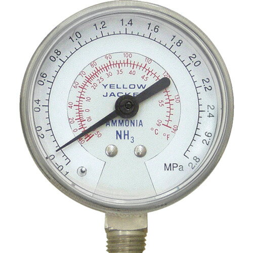 アサダ Y40201 アンモニア用マニホールドゲージ 高圧連成計 φ68mm