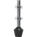 育良精機 M4X18 トグルクランプ用ゴム付ボルト(31900) ネジ寸法M4×P0.7mm 全長27mm