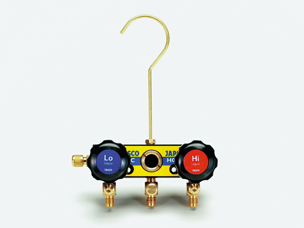 イチネンTASCO TA120T-11 サイトグラス付ゲージマニホールド R22 R12 R502用