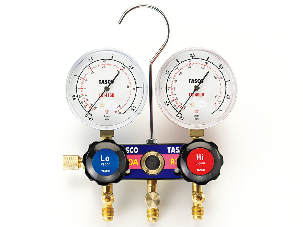 イチネンTASCO TA122JVH-1 ゲージマニホールドキット R410A R32用 サイトグラス付