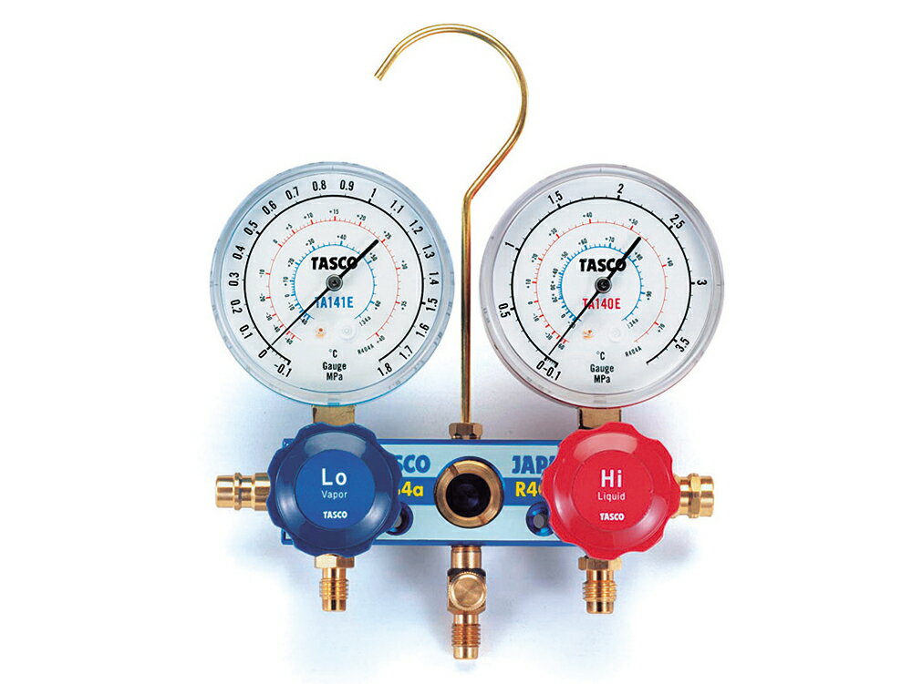 イチネンTASCO TA126 ゲージマニホールド R134a用