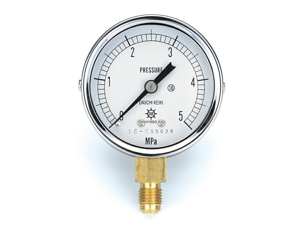 イチネンTASCO TA147F-150 圧力計 5.0MPa 1/4 F60φ