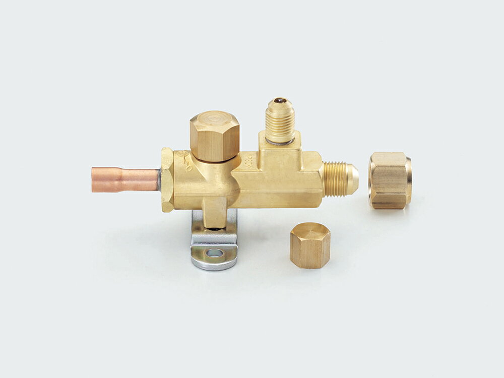イチネンTASCO TA281HB-3 R32・R410A用サービスポート付ボールバルブ3/8