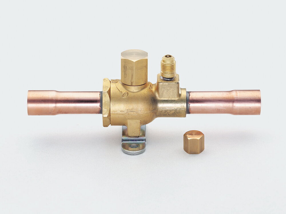 イチネンTASCO TA281HC-3 R32・R410A用ボールバルブ アクセスポート付 3/8ロウ付