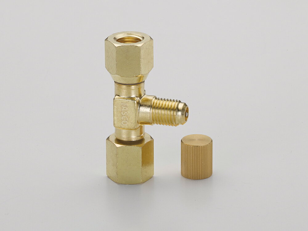 イチネンTASCO TA382KL タテT型アダプタ 1/4フレアメス