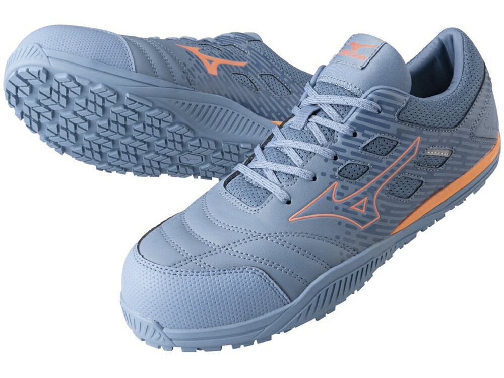 イチネンTASCO TA964FH-26.0 安全靴 ブルーグレー×コーラル 26.0cm