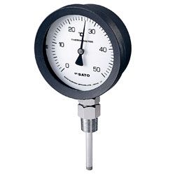 佐藤計量器 2085-06 バイメタル温度計 BM-S-100P 0〜50℃ L=150mm RPT 1/2 SATO