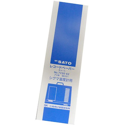 Rakuten - 佐藤計量器 7230-62 シグマII型 温度記録計用記録紙 7日用 55枚入 SATO AT1681540