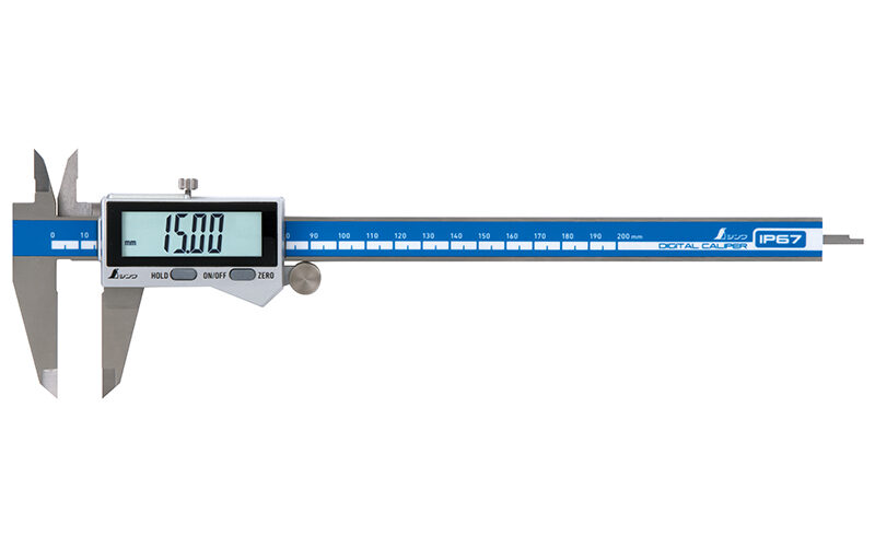 シンワ 19938 デジタルノギス 200mm 防塵防水タイプ