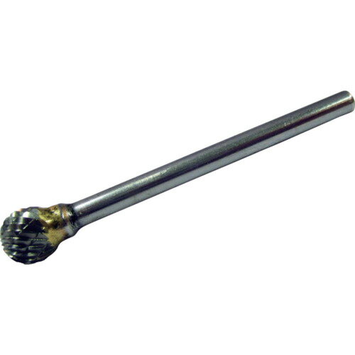 スーパーツール SB8B04 スーパー 超硬バー ロー付タイプ 球型 (ダブルカット) 刃径:6.3mm 刃長:5.0mm 軸径:3.0mm