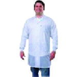 DESCO 73636 スモック 実験室コート ニット袖口 白 3XL